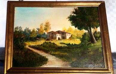 quadro dipinto ad olio di un artista da nome Anita