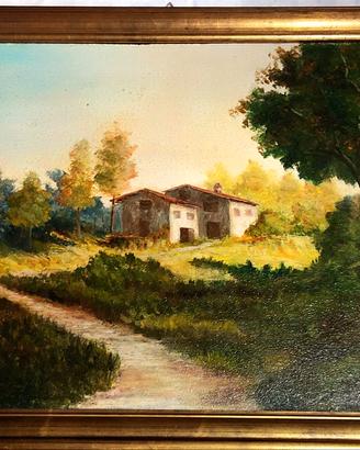 quadro dipinto ad olio di un artista da nome Anita
