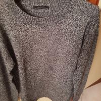 Maglia GRIGIO  e nero melangiata