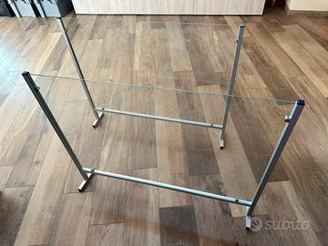 Barriere parafiato in vetro e alluminio