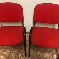 Sedie/poltroncine ufficio 2 rosse/bluette-4 verdi