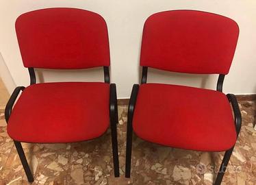 Sedie/poltroncine ufficio 2 rosse/bluette-4 verdi