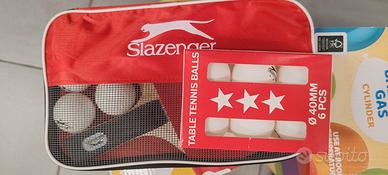Kit racchette ping pong Slazenger e custodia 