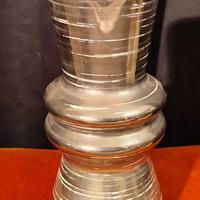 vaso ceramica geometrico  anni 70
