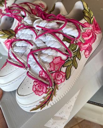 Nike Air force 1 Custom Rosa Floreali - Su ordinaz