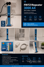 FRITZ!Repeater 3000 AX WiFi 6 Mesh, pari al nuovo,