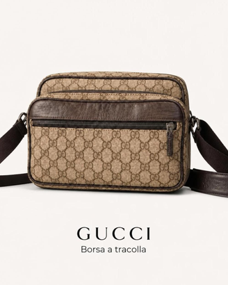 Gucci - Borsa GG Supreme Messenger Unisex