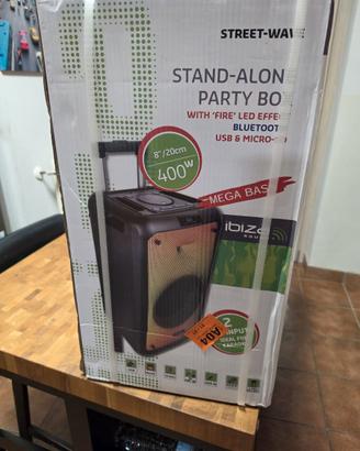 Cassa Portatile Ibiza STREET-WAVE 8" 400W NUOVA co