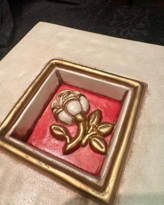 Thun quadro con fiore in rilievo