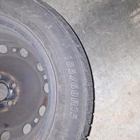 pneumatici invernali usati+ cerchi in ferro