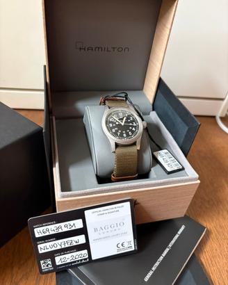 Orologio Hamilton Khaki Field Mechanical 38mm.