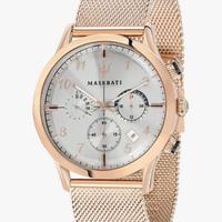 Maserati uomo orologio,in acciaio e pvd oro rosa