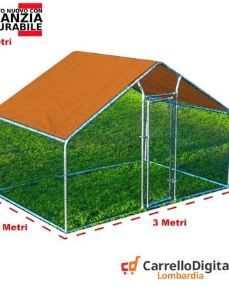 Gabbia per Polli 3x2m x 2mH-6mq – arancio