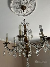 Lampadario in vetro