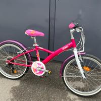 Bici MTB Btwin bambina con cambio ruota 20