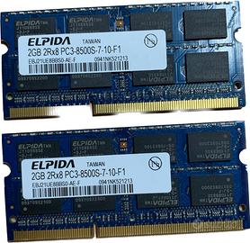 Memorie Ram Elpida 4gb DDR3 1066MHz notebook