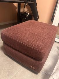 Pouf color bordeaux poltrene sofa