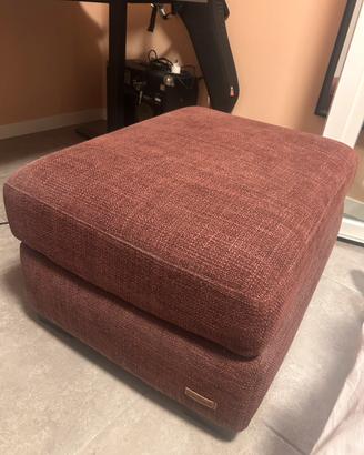Pouf color bordeaux poltrene sofa
