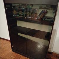 mobile libreria con 2 ante a vetro 