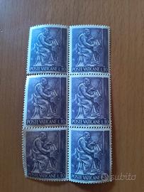Francobolli n.6 Vaticano 1966 Poste Vaticane L.10 