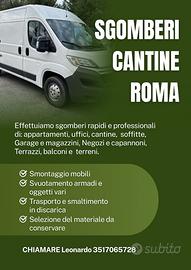 Sgomberi e pulizia cantine a roma