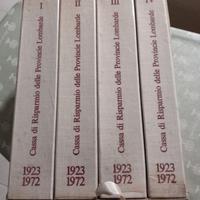 cofanetto 4 vol.storia economia Cariplo 1923 1972