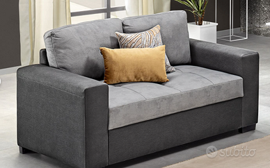 Divano 2 posti Madison, Effetto Nabuk, Antracite