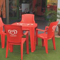 Sedie e tavoli plastica per esterno rossi