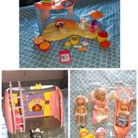 Lotto jewel pet house pet shop barbie