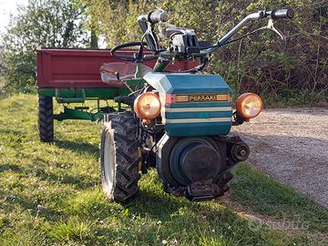 Motocoltivatore con rimorchio 4x4