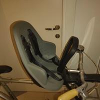 Seggiolino anteriore e parabrezza x bici 