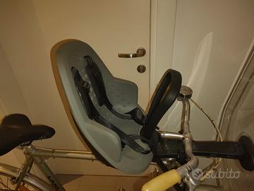 Seggiolino anteriore e parabrezza x bici 