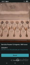 servizio posate Argento 800