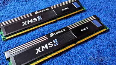 Corsair XMS3 DDR3 Ram 8GB 4GB x 2 banchi 2000 Mhz