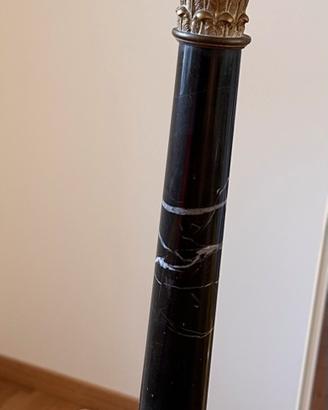 Lampada antica marmo nero stile vittoriano