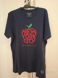 T-Shirt Abercrombie & Fitch uomo blu S (M/L)