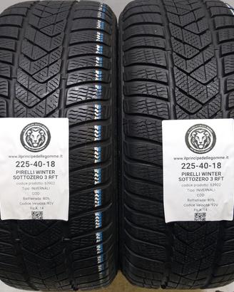 2 GOMME 225 40 18 PIRELLI A63902