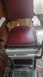 antiquariato sedia barbiere vintage 65