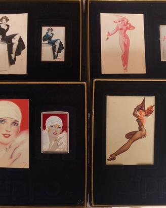 4 Accendini Zippo Petty /PinUp Vintage nuovi