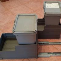 Cestini spazzatura e portaoggetti scorrevoli