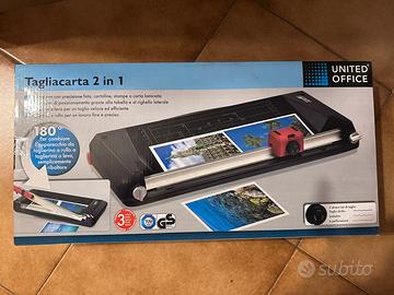 Tagliacarta 2 in 1, taglia e plastifica