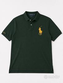 Polo Ralph Lauren verde scuro con Big Pony dorato