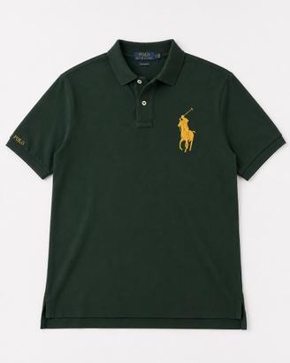 Polo Ralph Lauren verde scuro con Big Pony dorato
