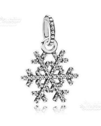 Pandora S925 390354cz Charms Fiocco di neve