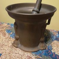 antico mortaio bronzo 