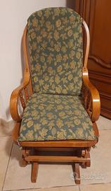 Sedia a dondolo vintage