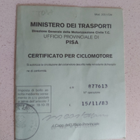 Vespa 50 pks del 1983 con libretto originale