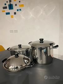 Set  pentole Gi&Ti 18/10