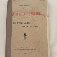 Libro antico Capuana Teatro Dialettale Siciliano