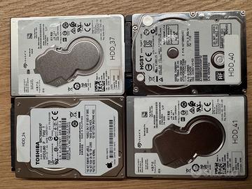 Lotto HDD 2.5” SATA perfettamente funzionanti